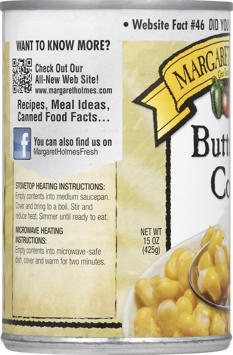 slide 5 of 6, Margaret Holmes Buttered Corn, 15 oz