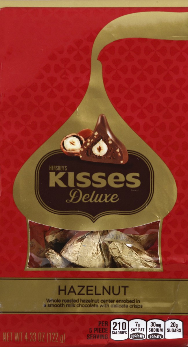 slide 2 of 4, Hershey's Kisses Deluxe Hazelnut Milk Chocolates, 4.33 oz