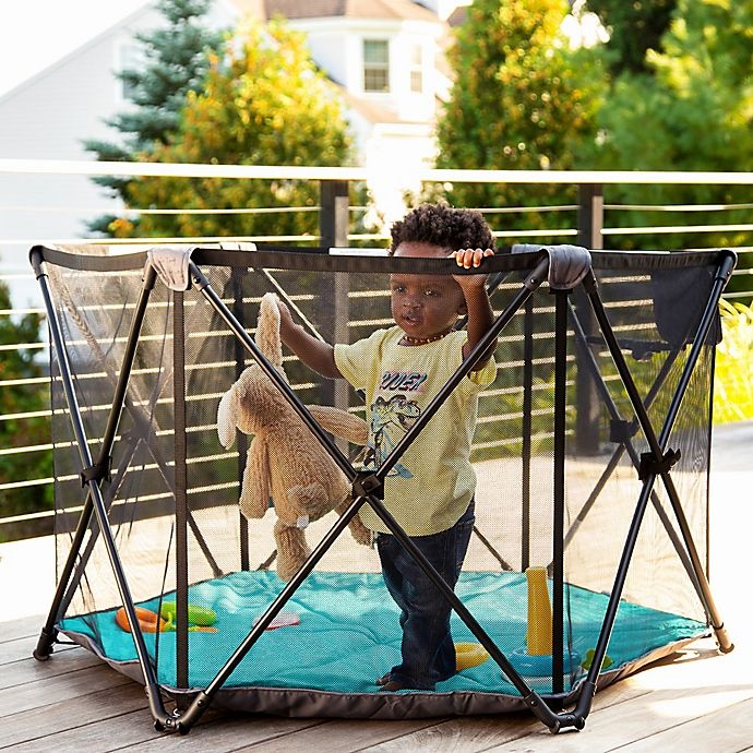 slide 4 of 10, Evenflo Play-Away Portable Playard Lite - Cedar Park, 1 ct