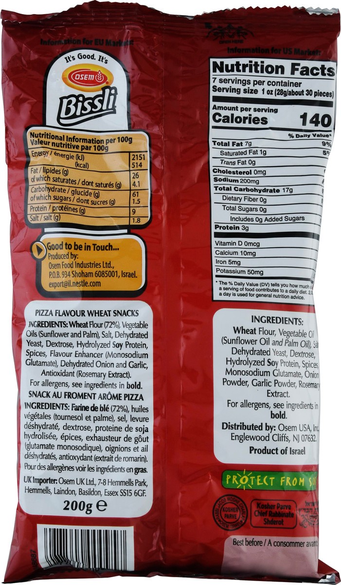 slide 2 of 9, Osem Bissli Pizza Large, 1 ct