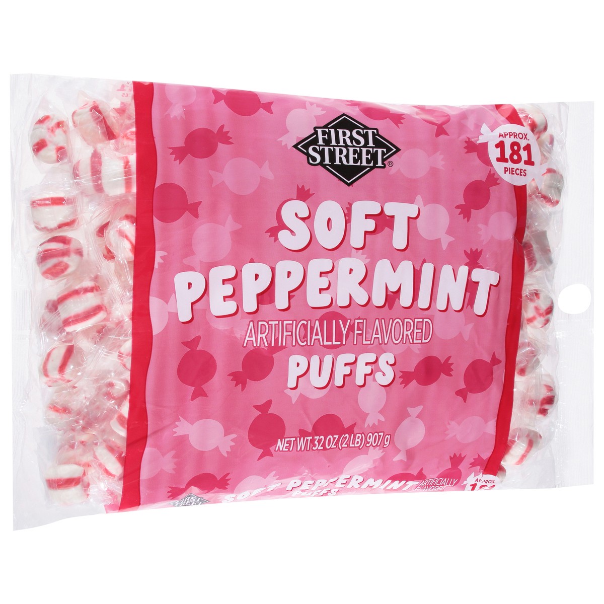slide 2 of 4, First Street Peppermint Puffs, 32 oz