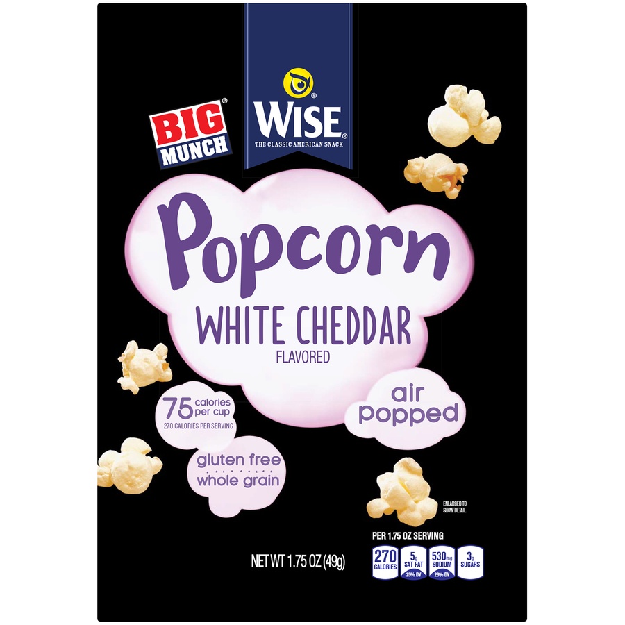 slide 1 of 6, Wise Big Munch White Cheddar Popcorn, 1.75 oz