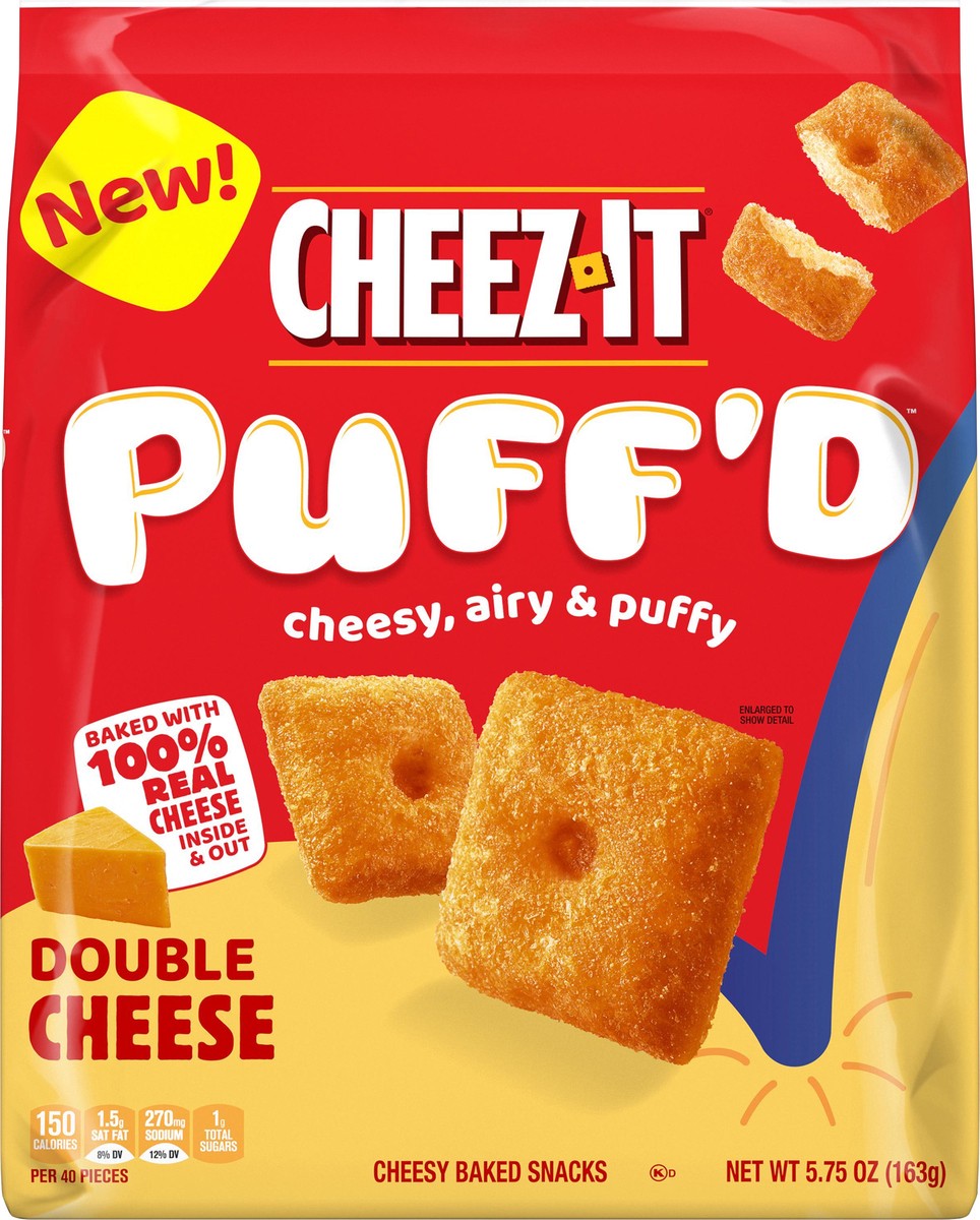 slide 8 of 8, Cheez-It Puff'd™ Double Cheese Cheesy Baked Snacks, 5.75 oz