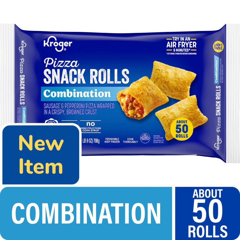 slide 1 of 1, Kroger® Combination Pizza Snack Rolls, 25 oz