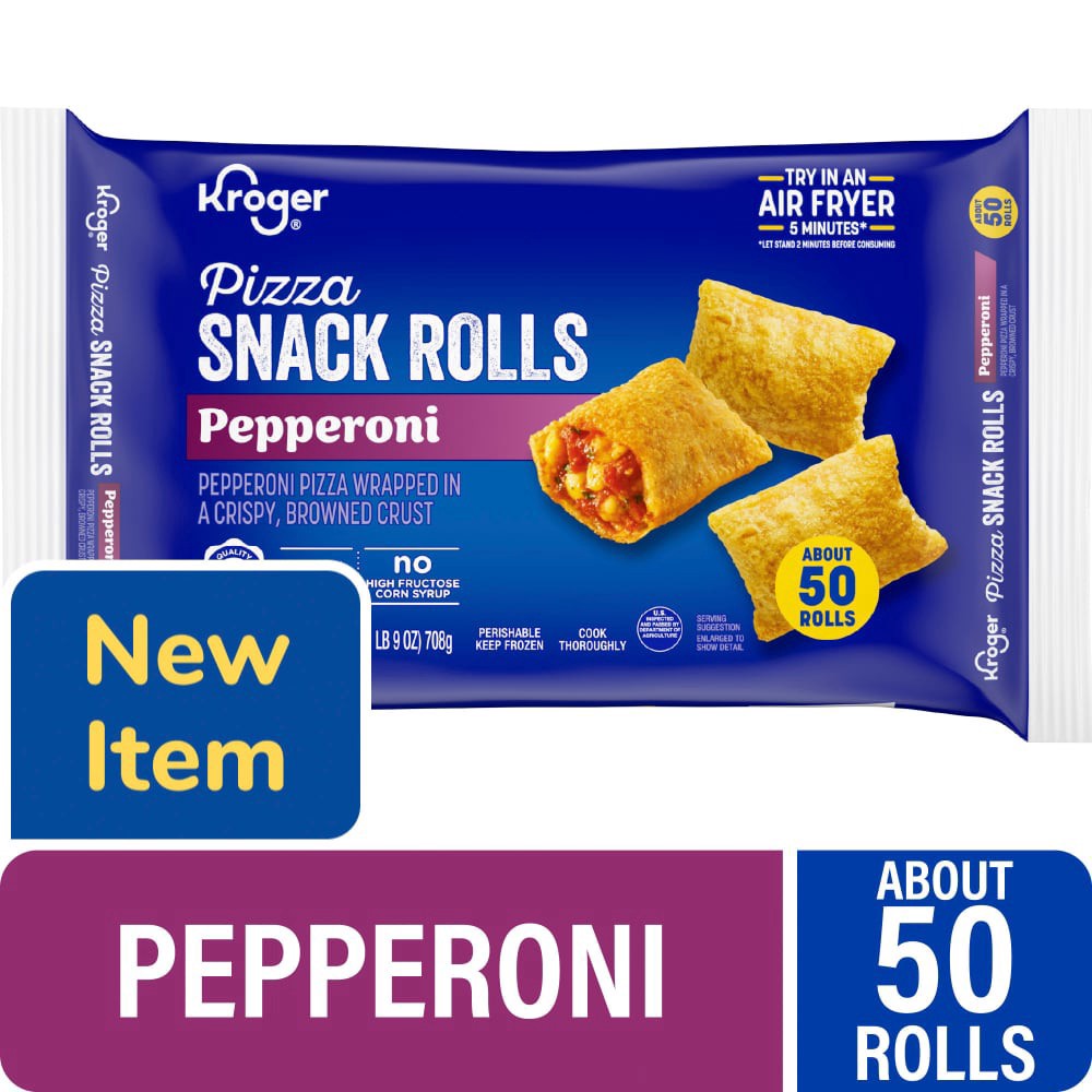 slide 1 of 1, Kroger® Pepperoni Pizza Snack Rolls, 25 oz