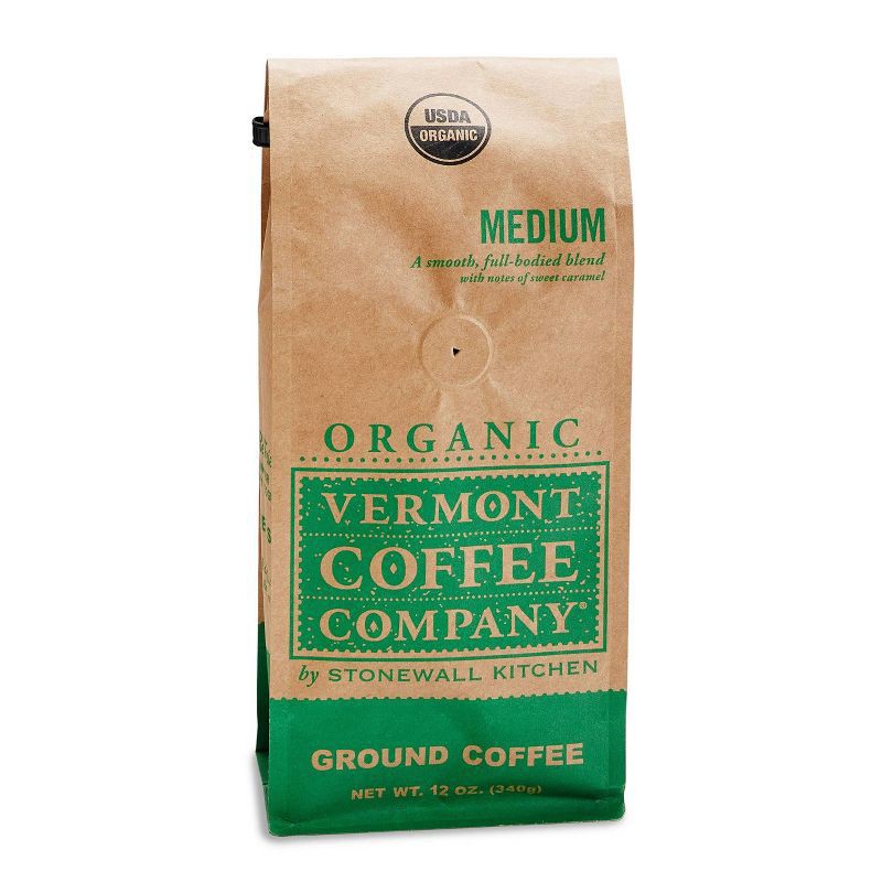 slide 1 of 1, Vermont Coffee Company Organic Medium Ground Coffee 12 oz, 12 oz