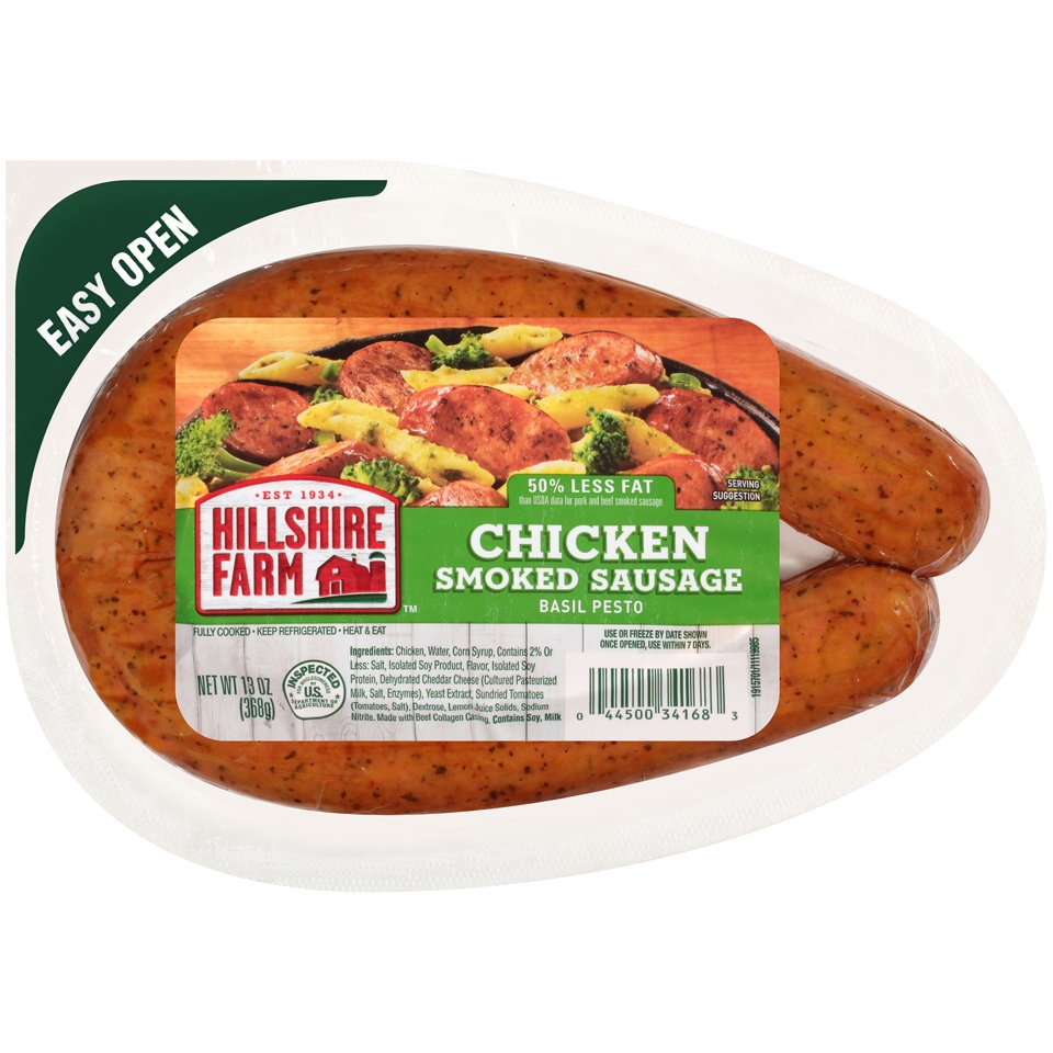 Hillshire Farm Basil Pesto Chicken Smoked Sausage 13 oz