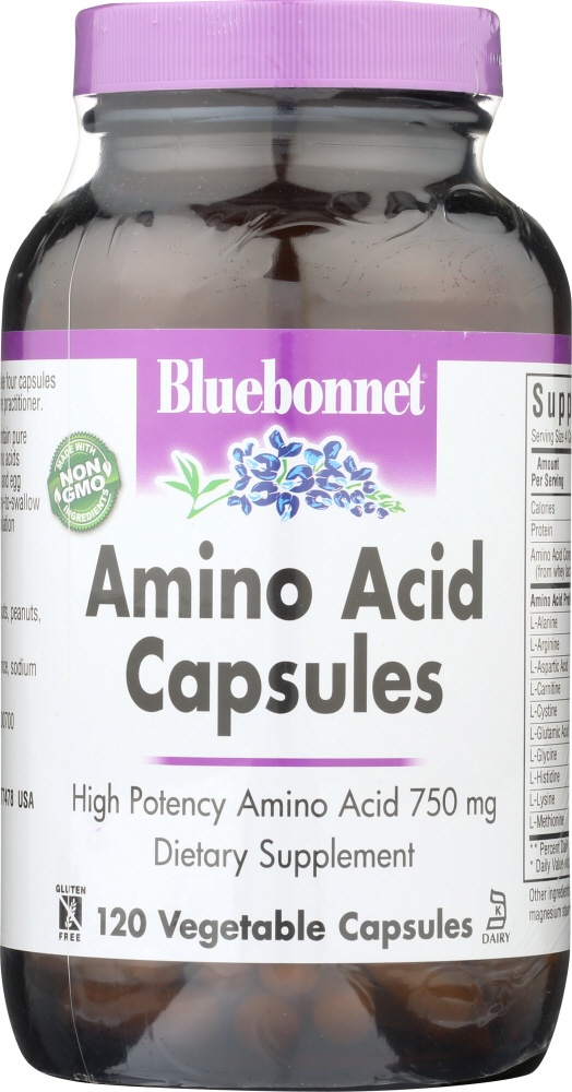 slide 1 of 1, Bluebonnet Nutrition Amino Acid Caps, 120 ct