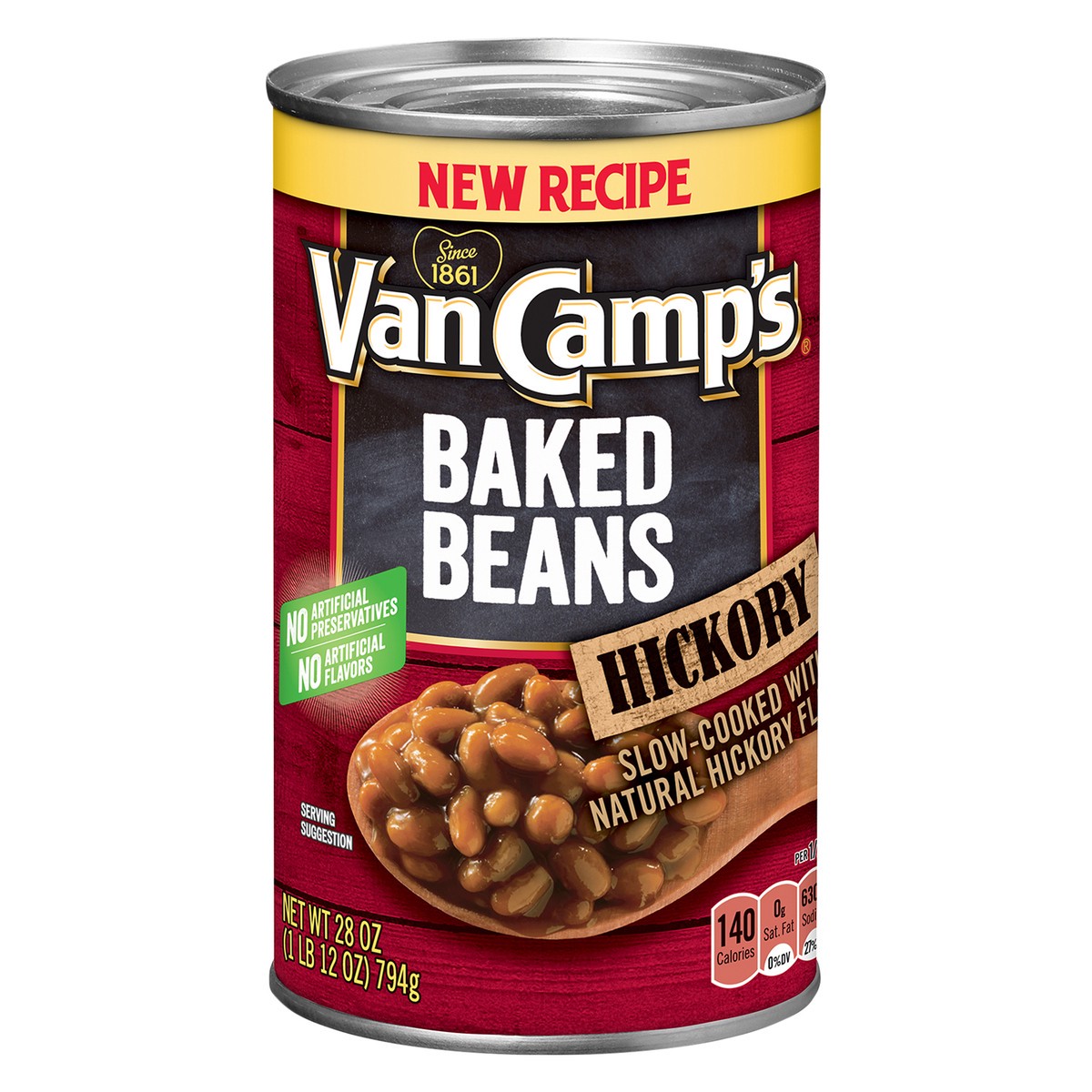 slide 1 of 3, Van Camp's Hickory Baked Beans 28 oz, 28 oz