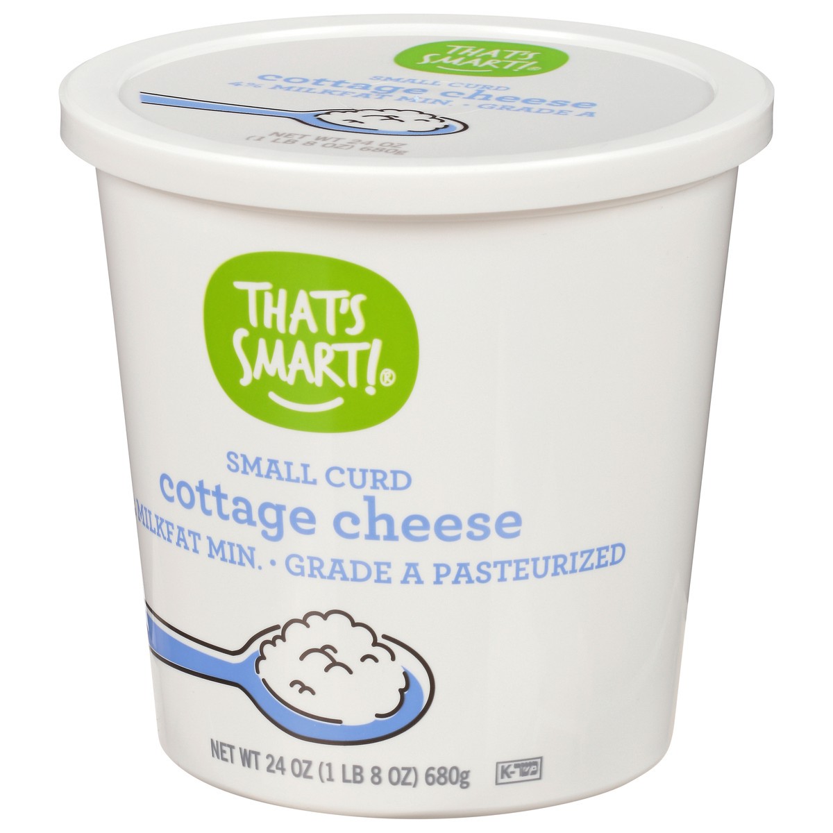 slide 6 of 12, That's Smart! 4% Milkfat Small Curd Cottage Cheese 24 oz, 24 oz