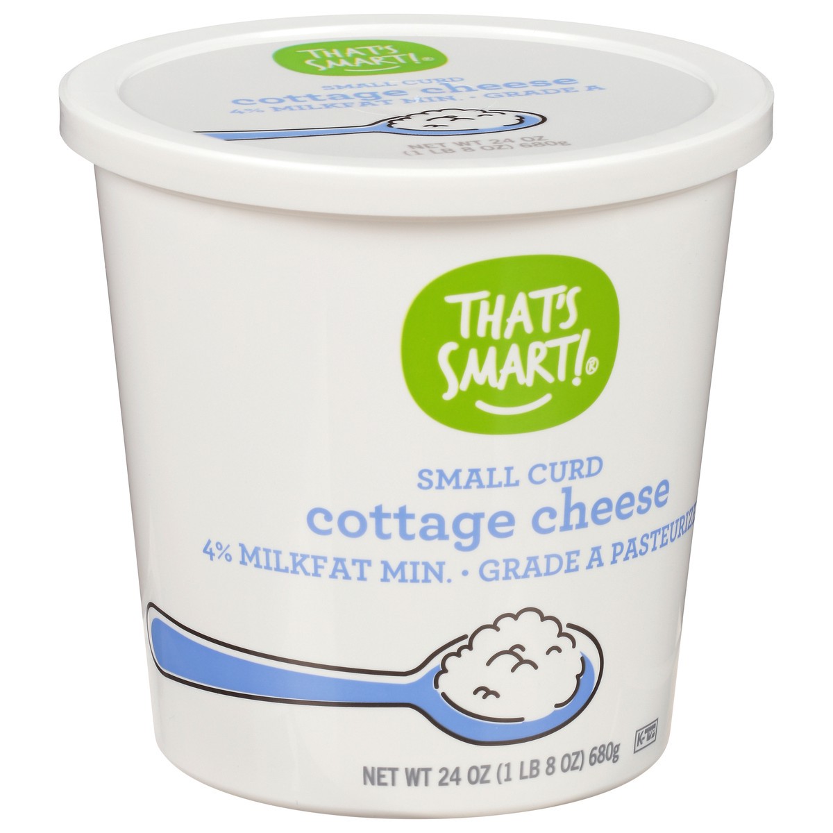 slide 3 of 12, That's Smart! 4% Milkfat Small Curd Cottage Cheese 24 oz, 24 oz