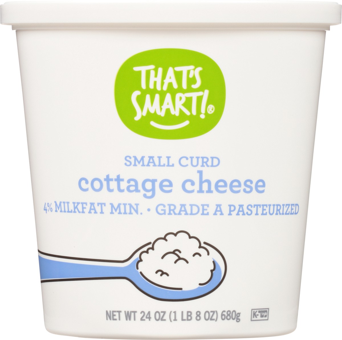 slide 10 of 12, That's Smart! 4% Milkfat Small Curd Cottage Cheese 24 oz, 24 oz