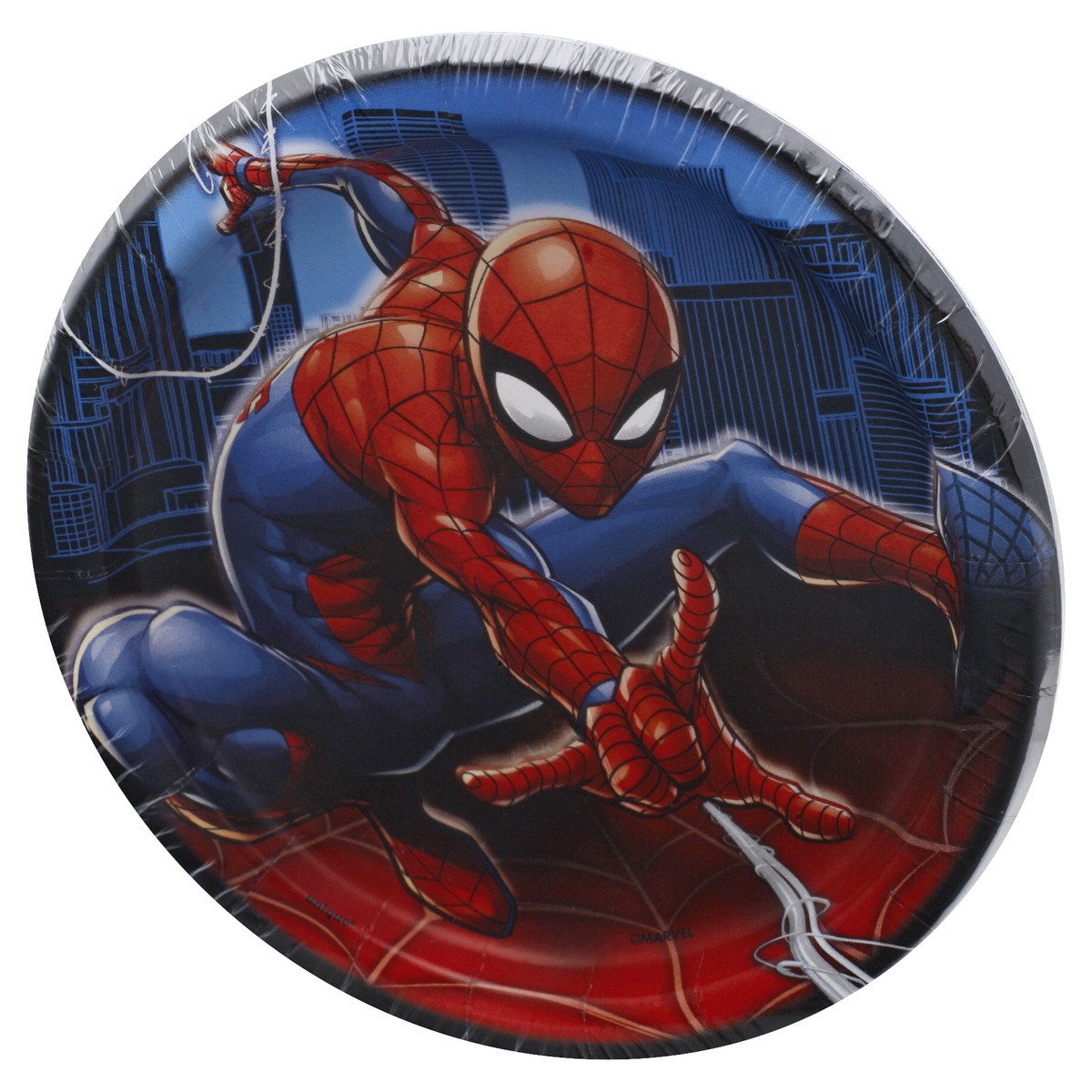 slide 4 of 9, Unique 6-3/4 Inch Marvel Spider-Man Plates 8 ea, 1 ct