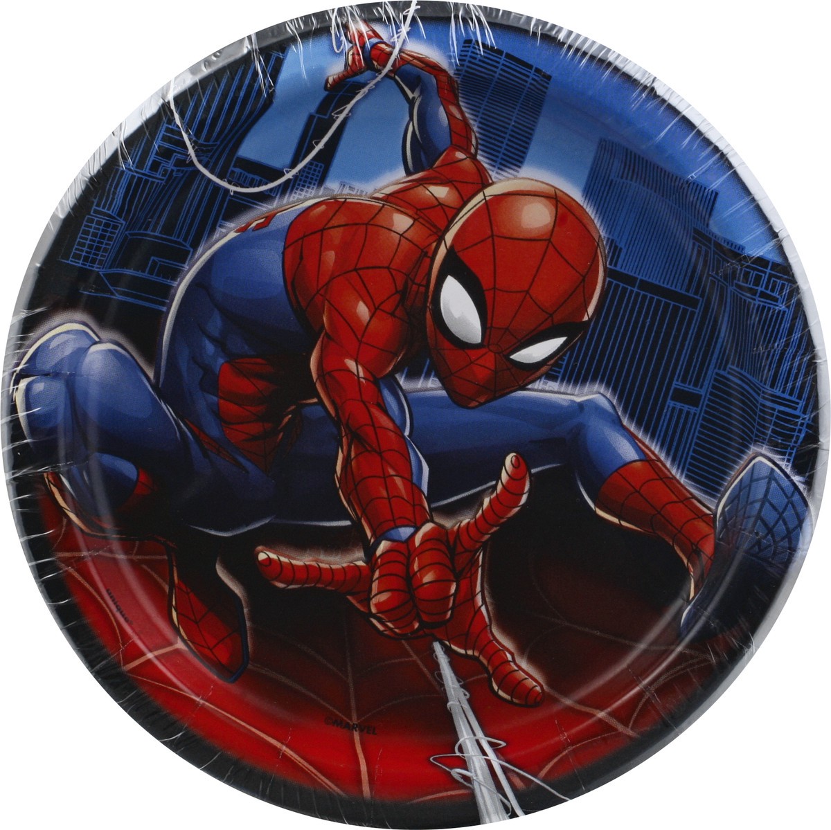 slide 7 of 9, Unique 6-3/4 Inch Marvel Spider-Man Plates 8 ea, 1 ct
