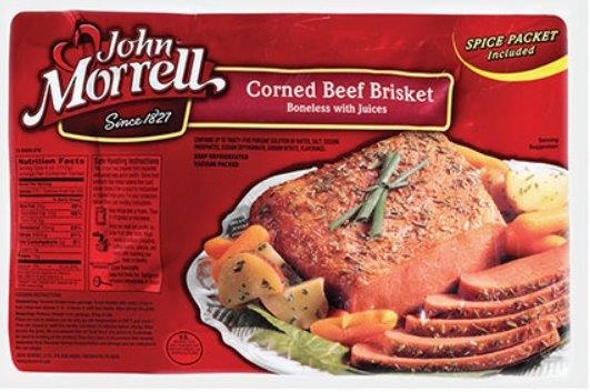 slide 1 of 1, John Morrell Flatcut Corned Beef Brisket, per lb