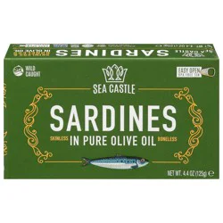 Sea Castle Skinless Boneless Sardines in Pure Olive Oil 4.4 oz
