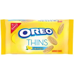OREO Thins Lemon Flavored Creme Sandwich Cookies, 10.1 oz
