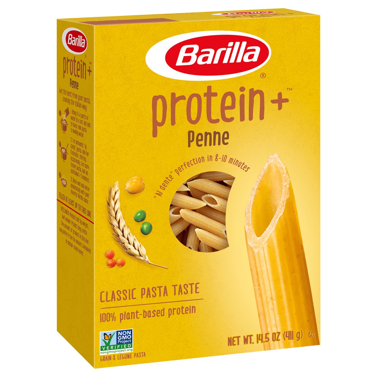 slide 3 of 9, Barilla Protein +™ Penne Pasta 14.5 oz. Box, 14.5 oz