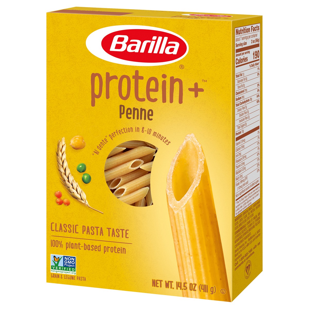 slide 4 of 9, Barilla Protein +™ Penne Pasta 14.5 oz. Box, 14.5 oz