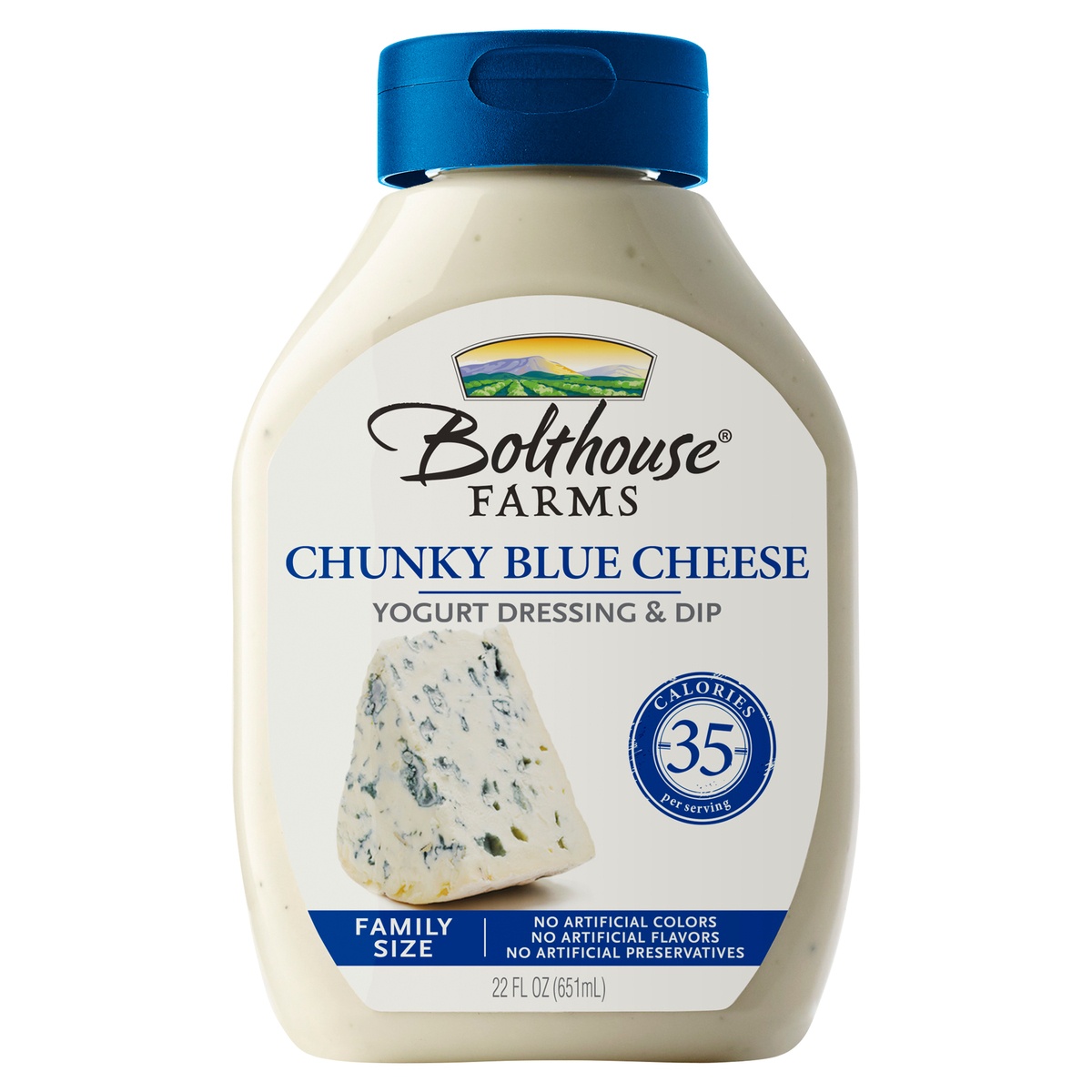 slide 7 of 7, Bolthouse Farms Chunky Blue Cheese Family Size Dressing, 22 oz