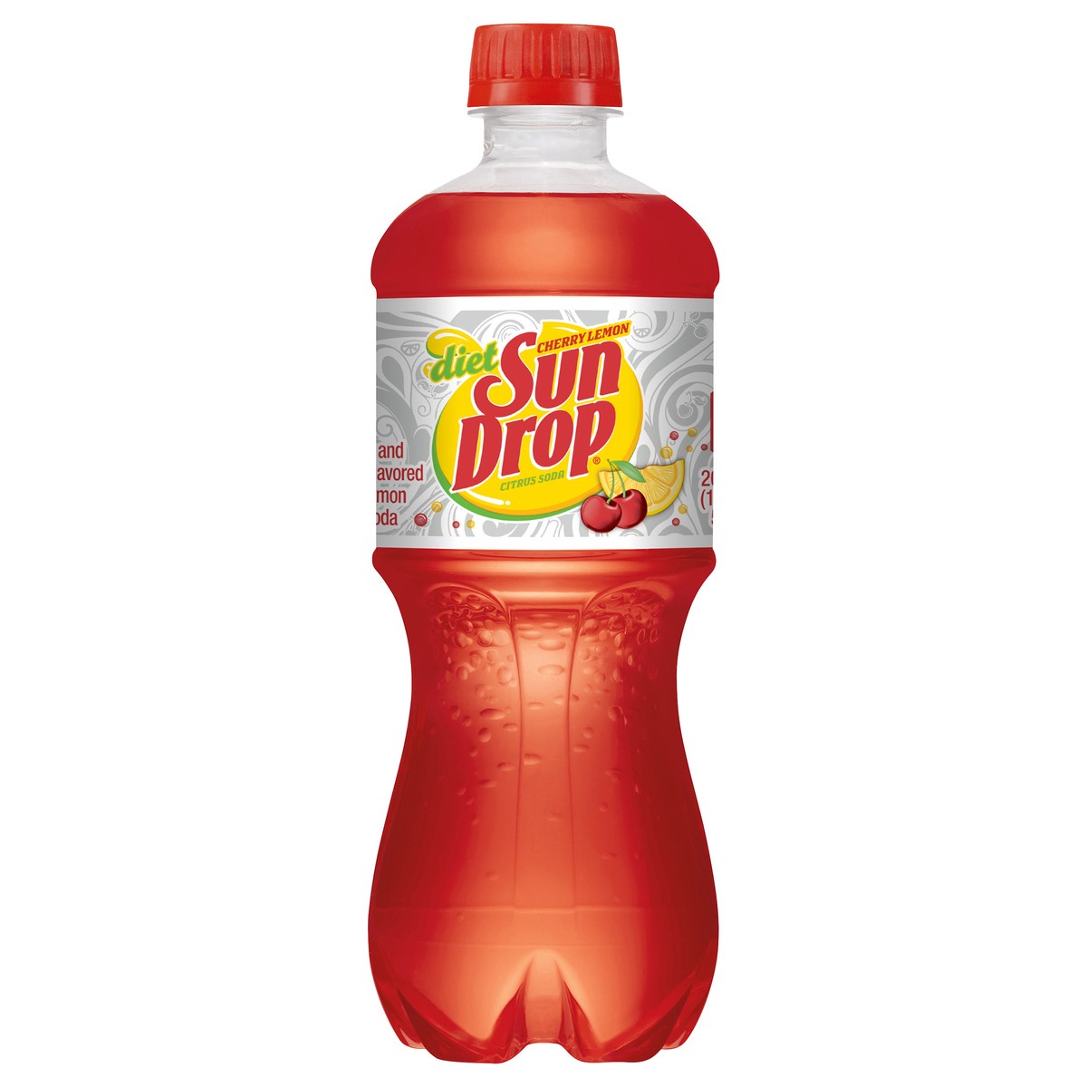 slide 9 of 11, Diet Sun Drop Cherry Lemon Soda, 20 fl oz bottle, 20 fl oz