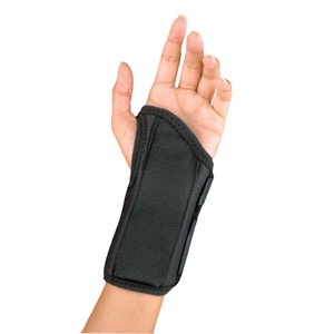 slide 1 of 1, FLA Orthopedics Pro-Lite 6 " Low Profile Wrist Splint, Right, Black Xl, 1 ct