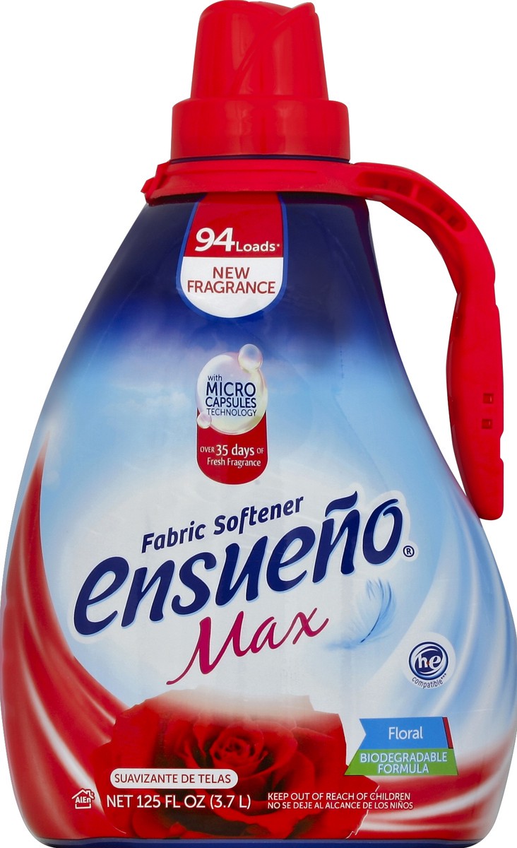 slide 2 of 2, Ensueno Max Floral Fabric Softener 125 fl oz, 125 fl oz