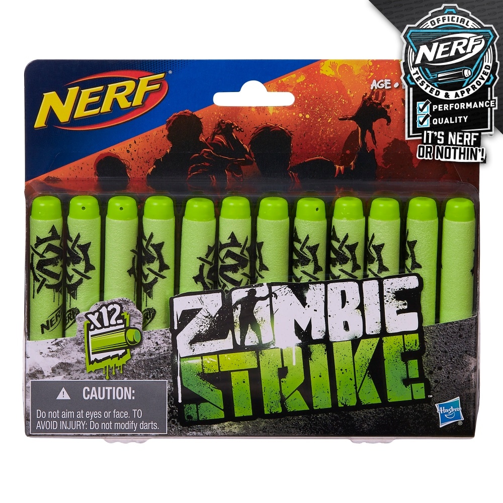 slide 1 of 1, Nerf Zombie Strike Dart Refill - 12 Pack, 1 ct