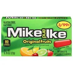 Mike and Ike Candy, Original Fruits, Chewy