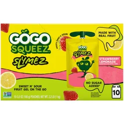 Gogo Squeez Slymez Strawberry Lemonade 4 Ct/3.5 Oz