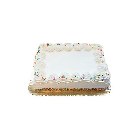 slide 1 of 1, Bakery Cake 1/4 Sheet With White Whip - Each, 1 ct