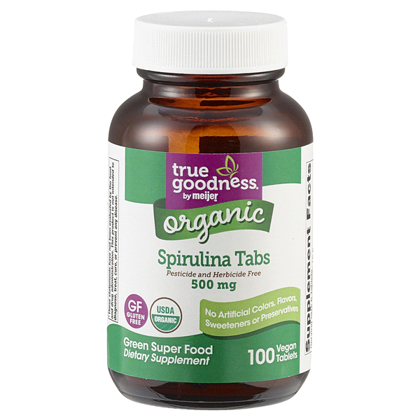 slide 1 of 1, True Goodness Spirulina Blue Green Algae Tablets, 100 ct; 500 mg