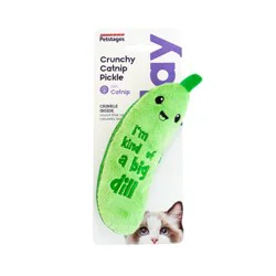 Petstages Catstages Crunchy Catnip Pickle Cat Toy