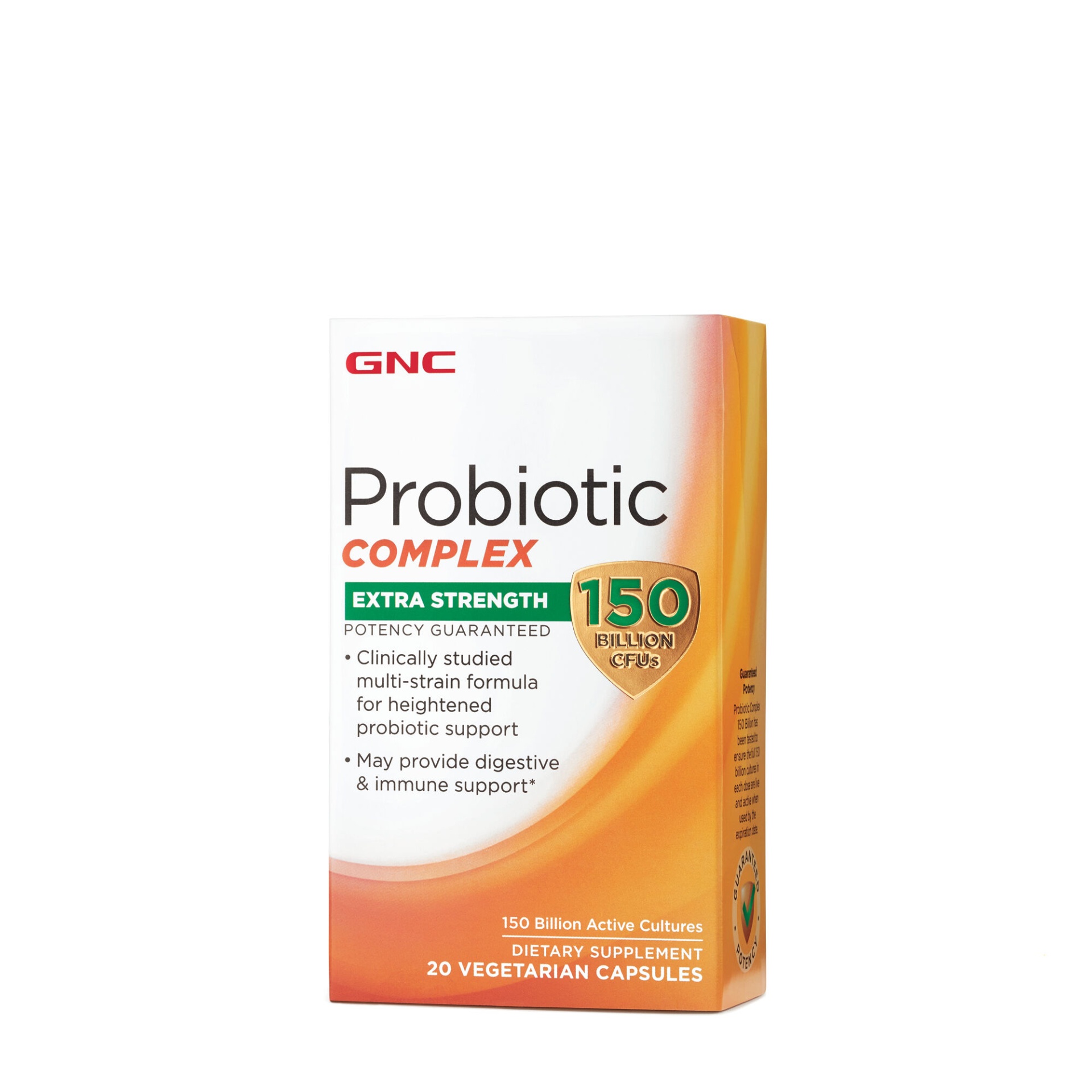 slide 1 of 1, GNC Probiotic Complex Extra Strength - 150 Billion CFUs, 20 ct