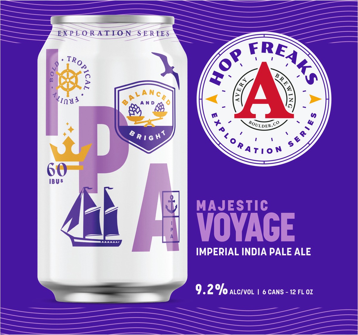 slide 3 of 11, Avery Brewing Majestic Voyage - 6 Pack 12 fl oz Cans, 6 ct
