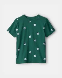 Kid Soccer T-Shirt - Green Emerald L