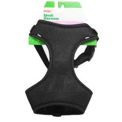 Meijer Dog Mesh Harness, Black, Small