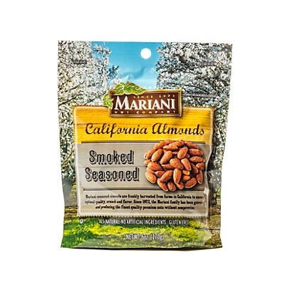 slide 1 of 1, Mariani Smoke Seasoned Almonds, 6 oz