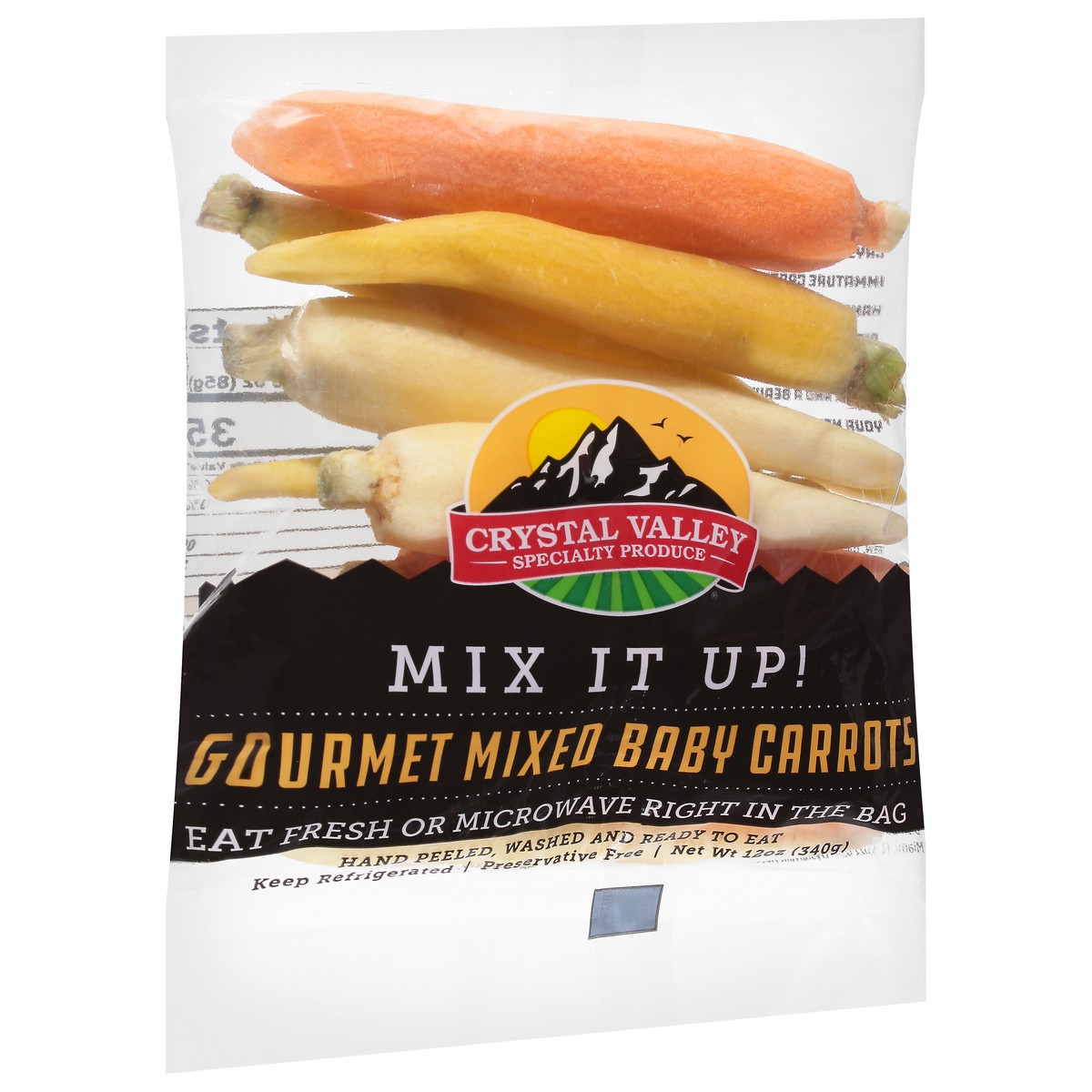 slide 3 of 9, Crystal Valley Baby Carrots, Gourmet Mixed, 12 oz