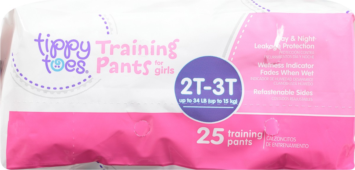 slide 6 of 13, Tippy Toes Training Pants for Girls 2T-3T 25 ea, 25 ct