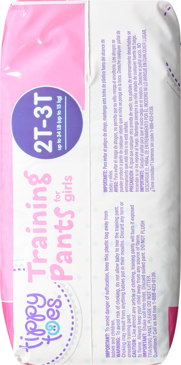 slide 10 of 13, Tippy Toes Training Pants for Girls 2T-3T 25 ea, 25 ct