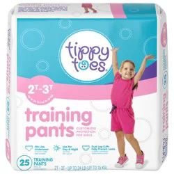 Tippy Toes Training Pants for Girls 2T-3T 25 ea