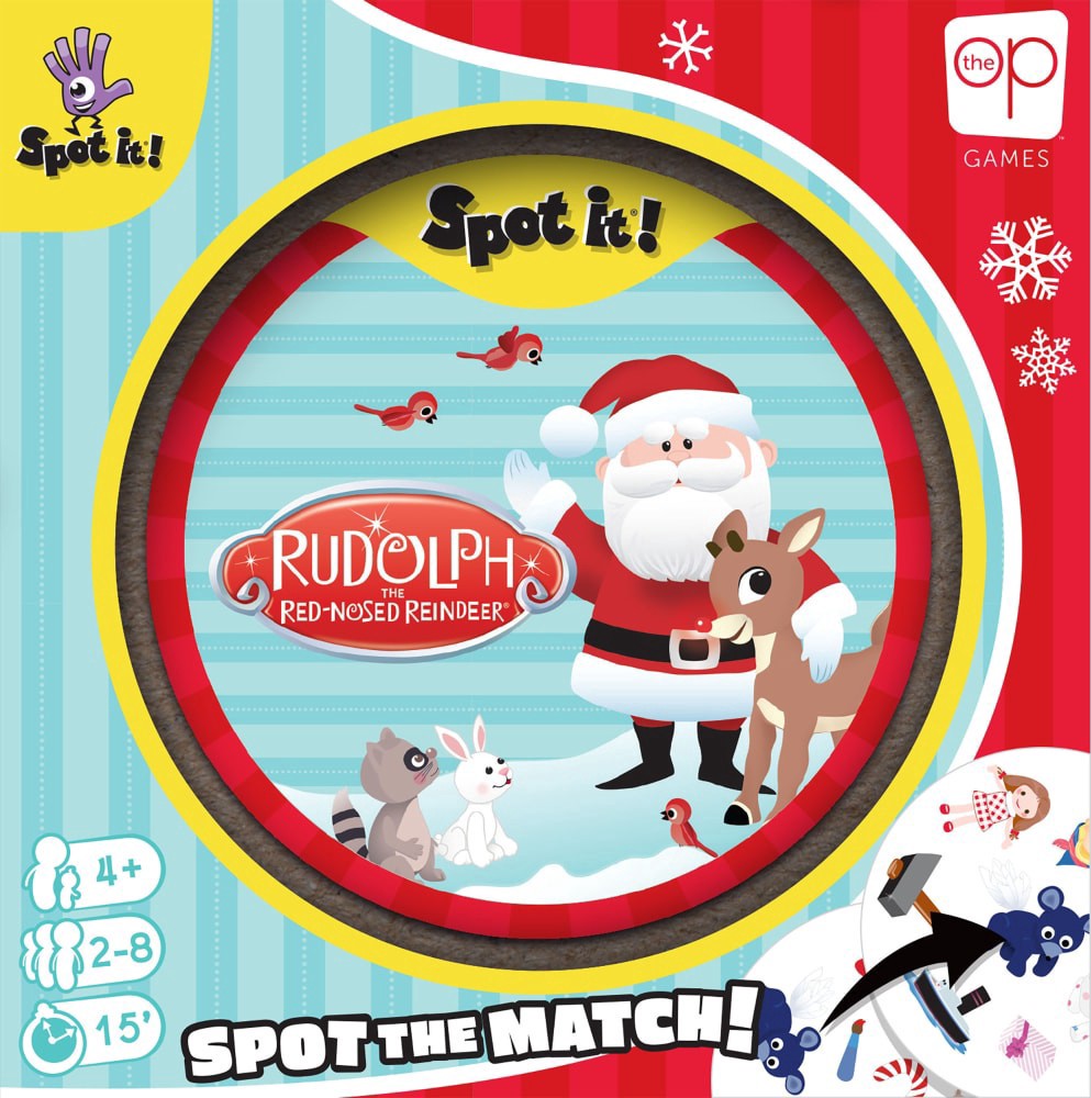 slide 3 of 3, Spot it! Rudolph Card Game, 1 ct