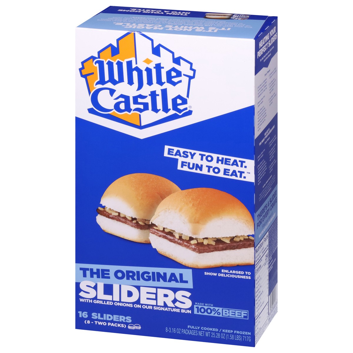 slide 2 of 4, White Castle The Original Sliders 8 - 2 Packs, 8 ct