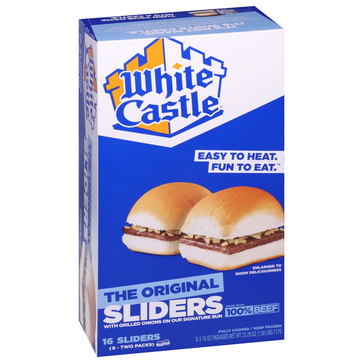 slide 4 of 4, White Castle The Original Sliders 8 - 2 Packs, 8 ct