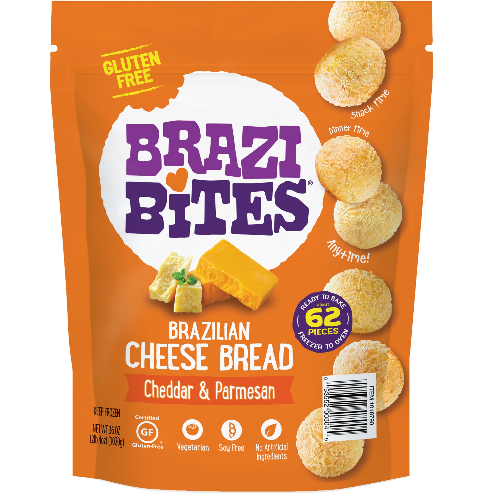 slide 1 of 2, Brazi Bites Brazilian Cheese Bread, 60 ct