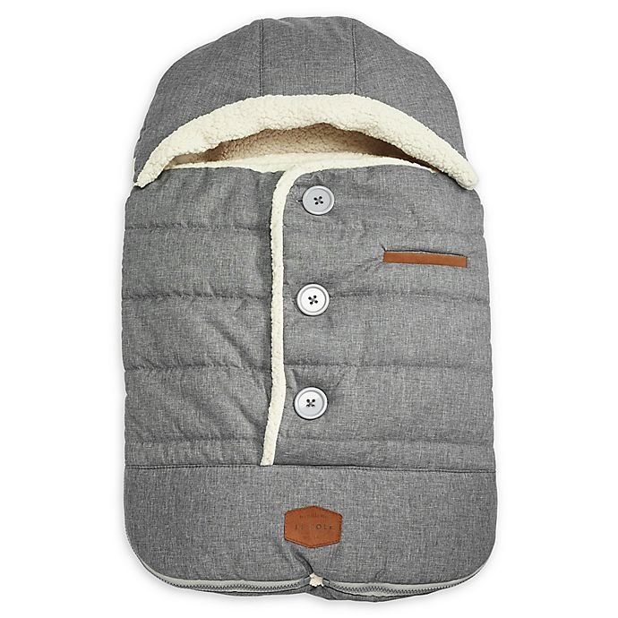 slide 1 of 9, JJ Cole Urban BundleMe with Buttons and Hood - Light Grey, 1 ct