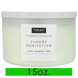 Tuscany Candle Elemental Aromatics Tundra Meditation Scented Jar Candle