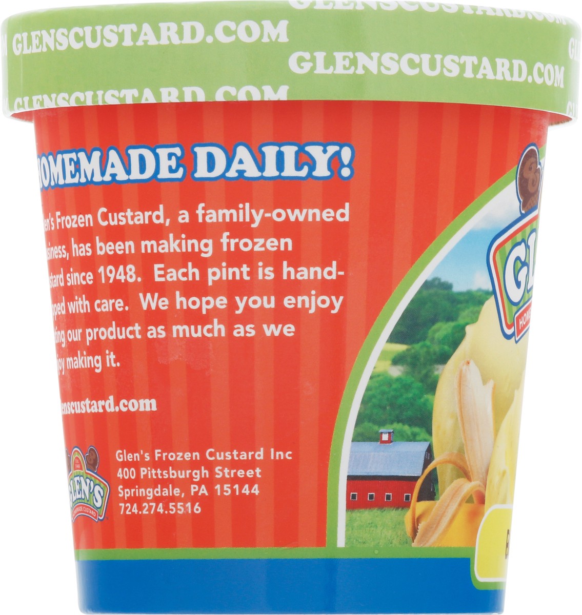 slide 5 of 12, Glen's Custard, Homemade, Banana, 1 ct