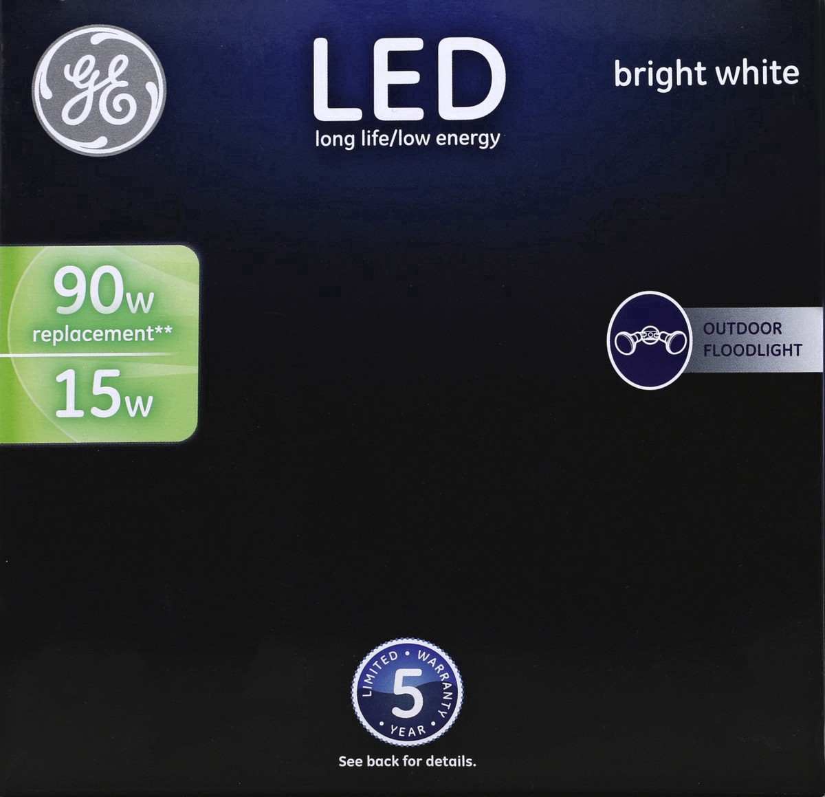 slide 7 of 9, General Electric LED 90W PAR38 Outdoor Floodlight Light Bulb Bright White, 1 ct
